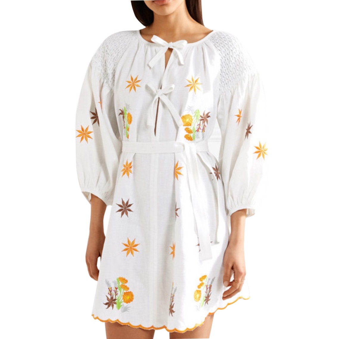 Innika Choo Mini Smock White Dress — image 7 of 7